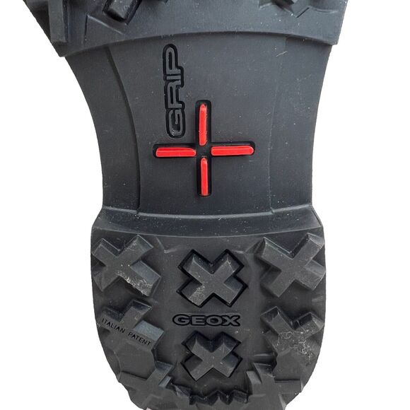 Geox Nevegal Abx Woman Combat Boots In Black Size 7 - Picture 11 of 11